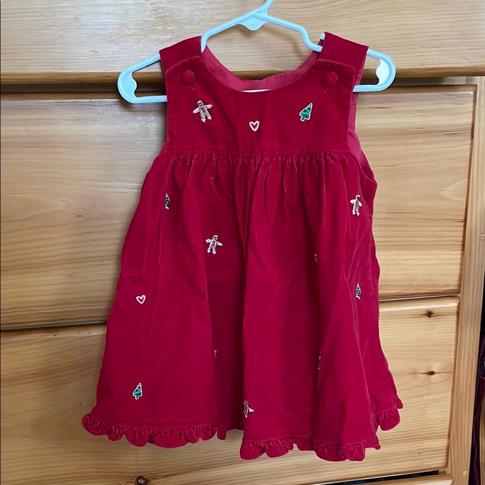 Christmas Embroidered Kids Dress